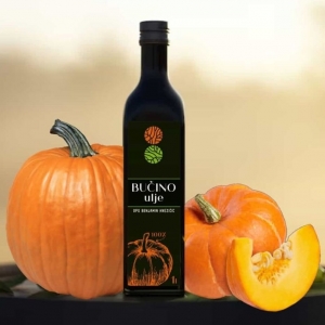 Bučino ulje toplo prešano 80% 1L